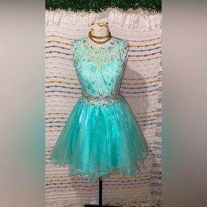 Gorgeous short party tutu beaded dress
